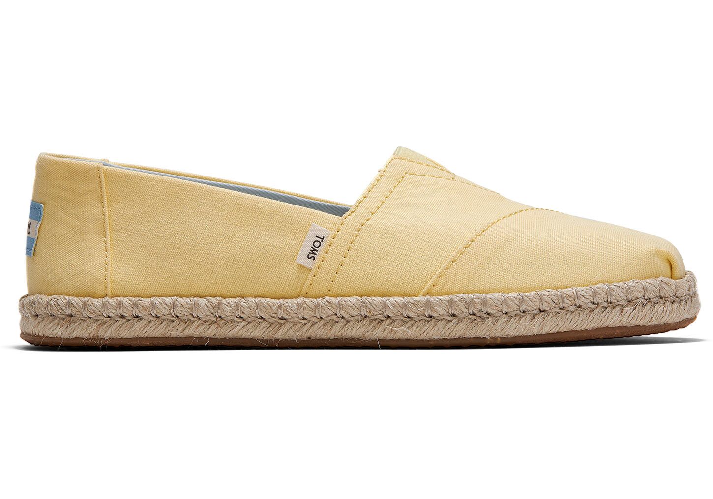 Toms Plant Dye Canvas - Womens Alpargata Espadrilles - Yellow - NZ - 502147JBZ